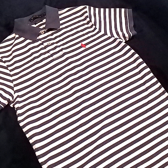 Ralph Lauren.Short sleeve polo..Sz.S..Blue&White - Picture 3 of 4